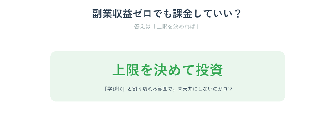 副業収益ゼロでもAIに課金していいかという考え方