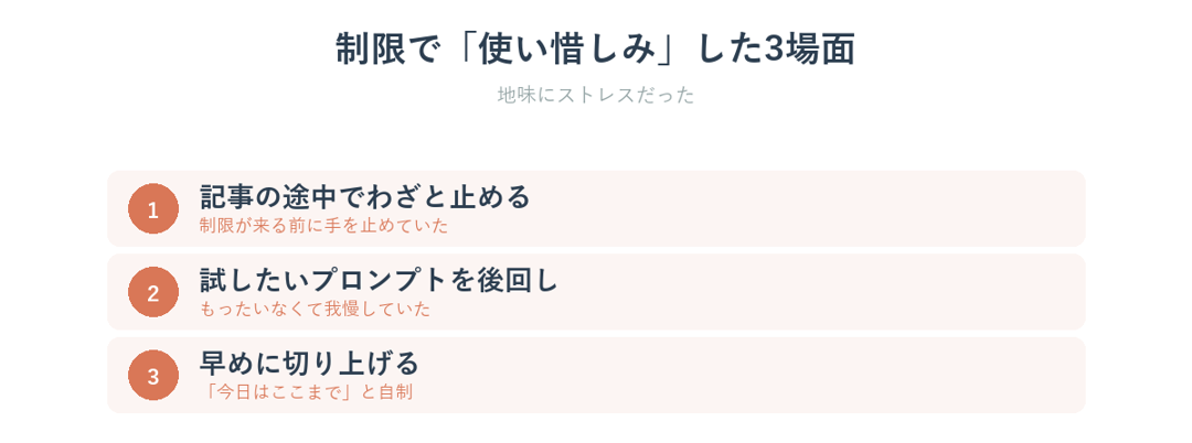 Claude Codeの制限で使い惜しみしていた3つの場面